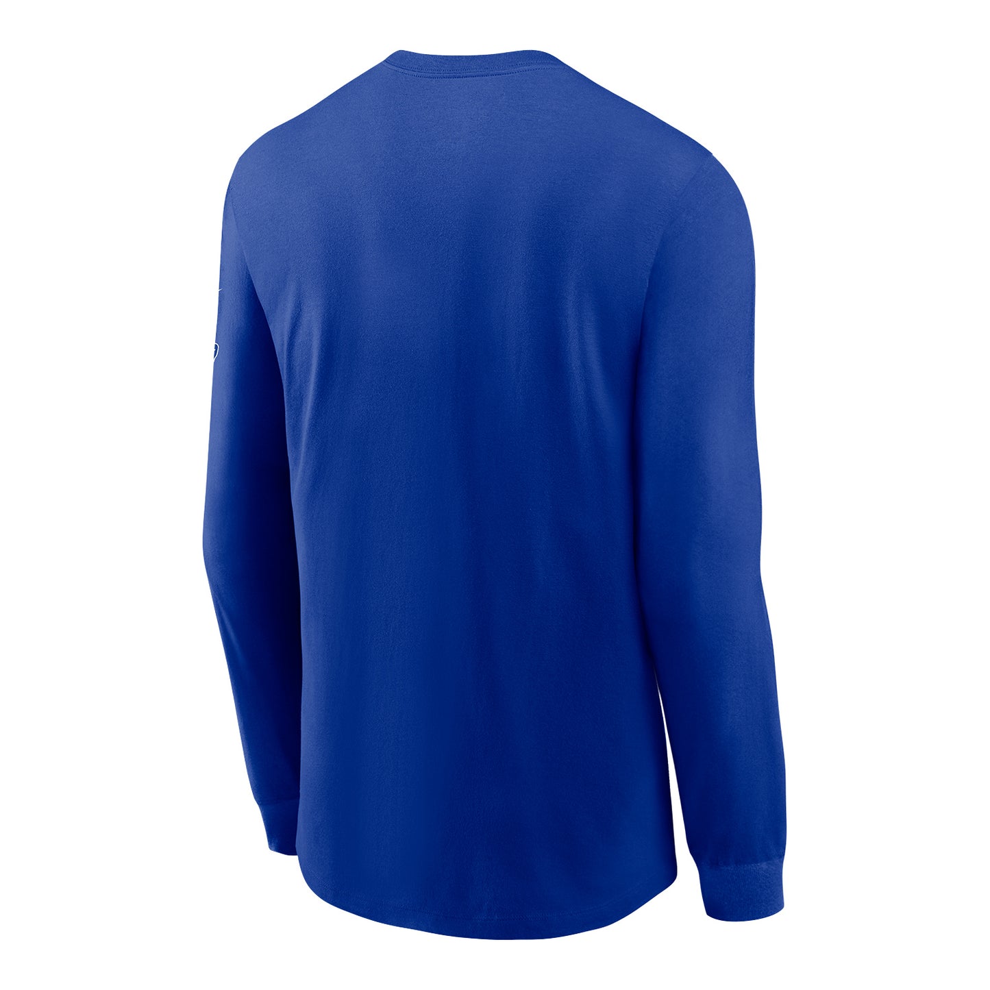 Buffalo Bills Nike Long Sleeve Wordmark T-Shirt In Blue - Back View