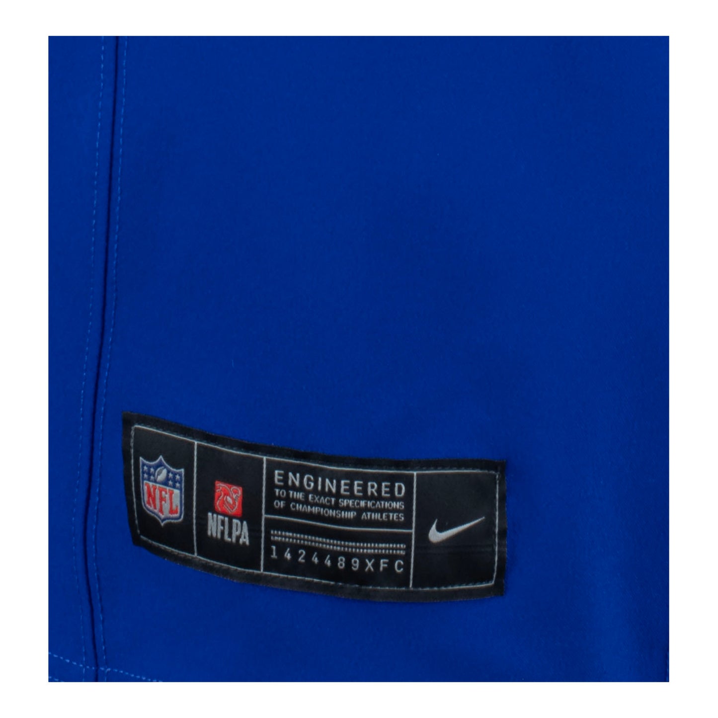 Nike Elite Home Josh Allen Jersey In Blue - Tag View