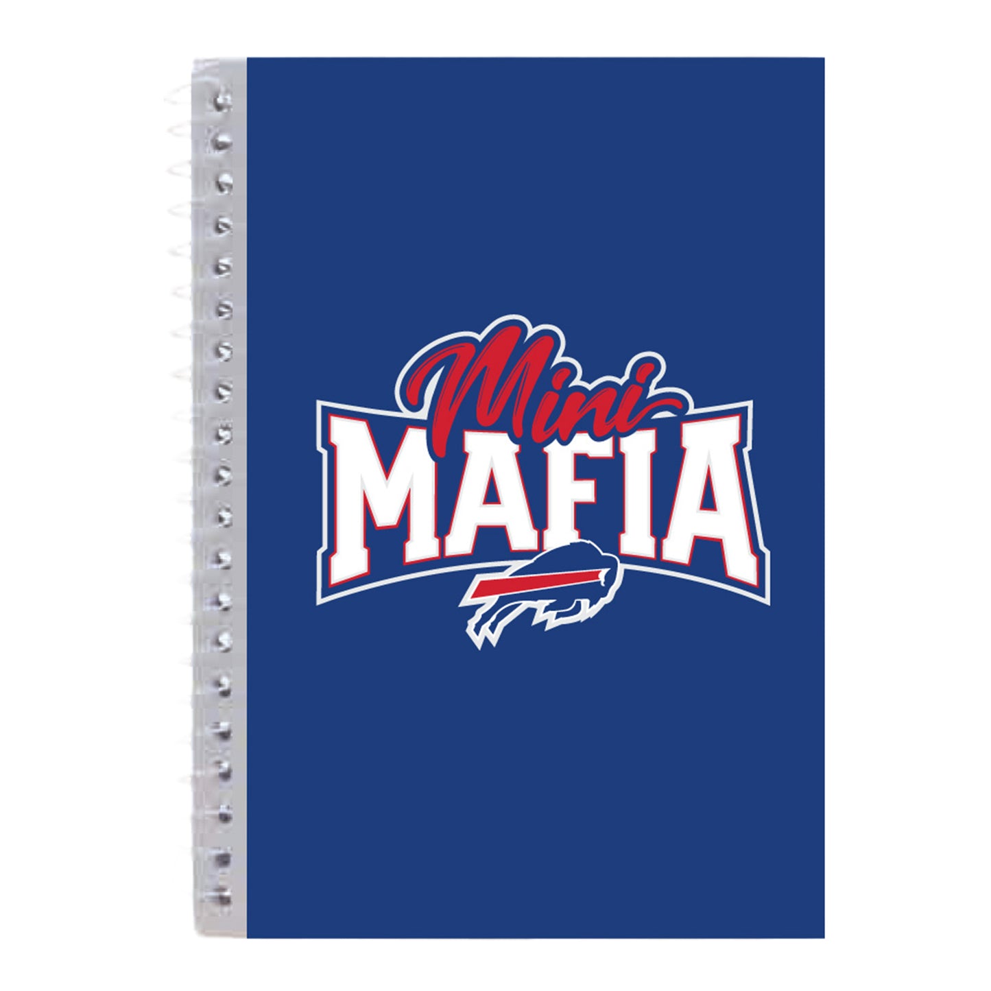 Bills Mini Mafia 5x7 Spiral Notebook In Blue - Front View