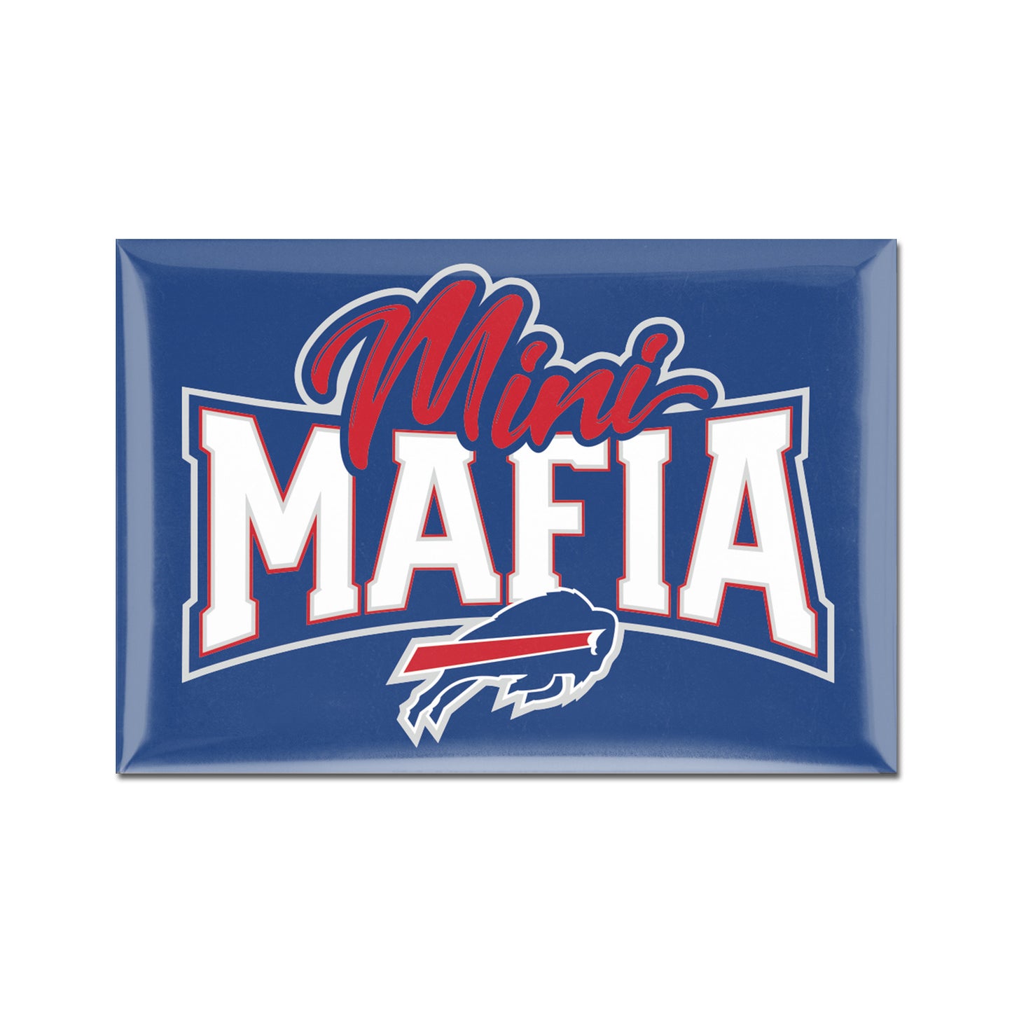 Buffalo Bills Mini Mafia Magnet In Blue - Front View