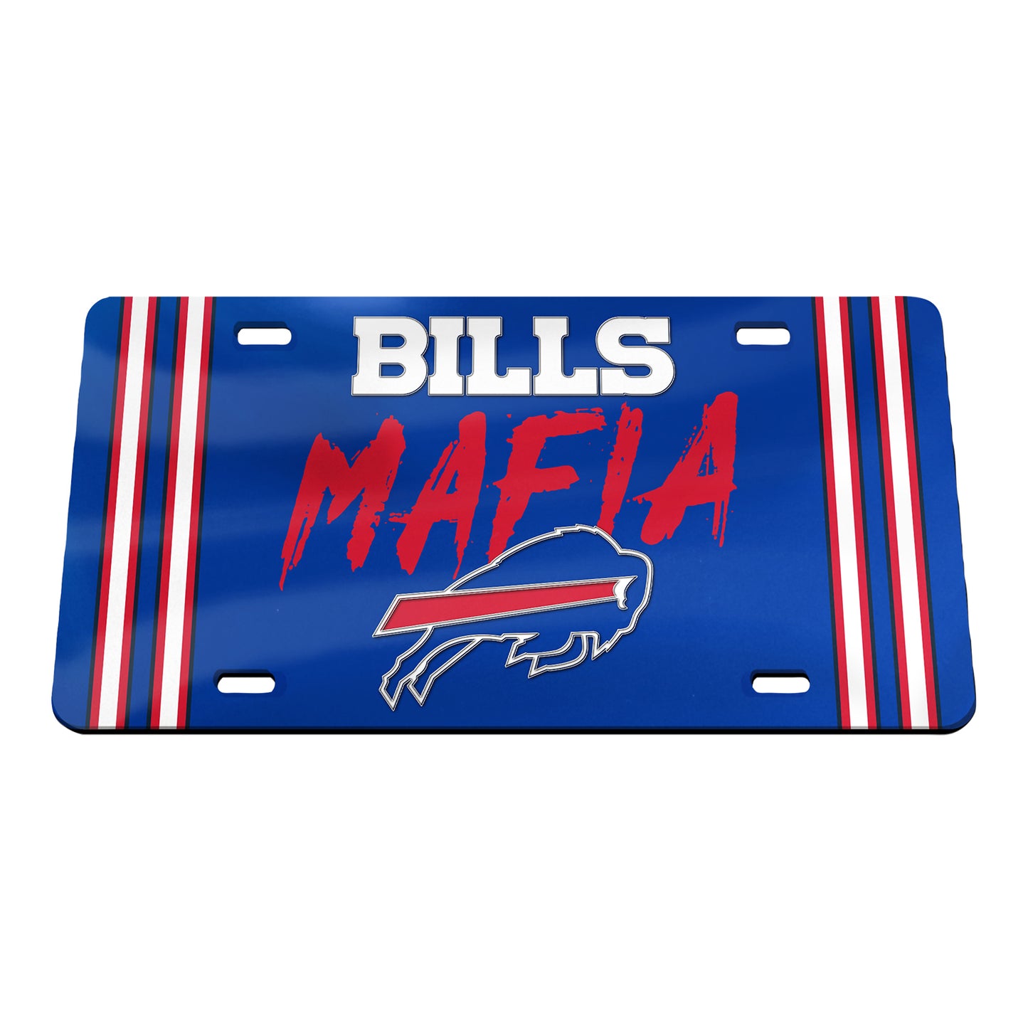Bills Mafia License Plate In Blue - Front View