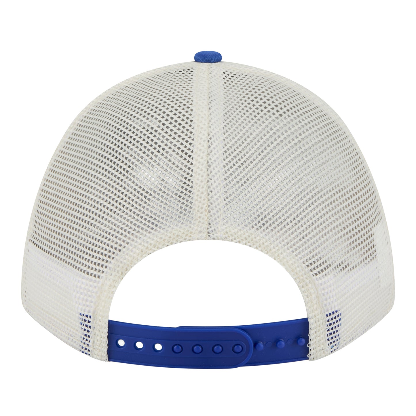 Buffalo Bills Youth 9FORTY A-Frame Chrome Hat In White - Back View