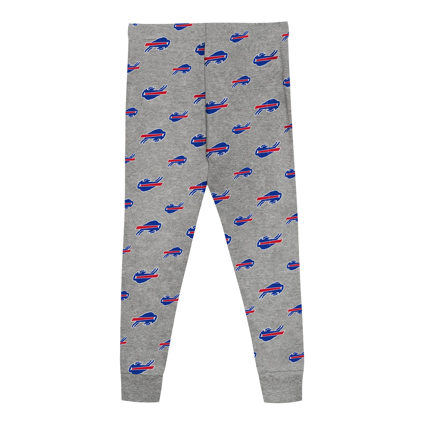 Buffalo Bills Toddler All Over Print PJ Set In Grey - Pants View