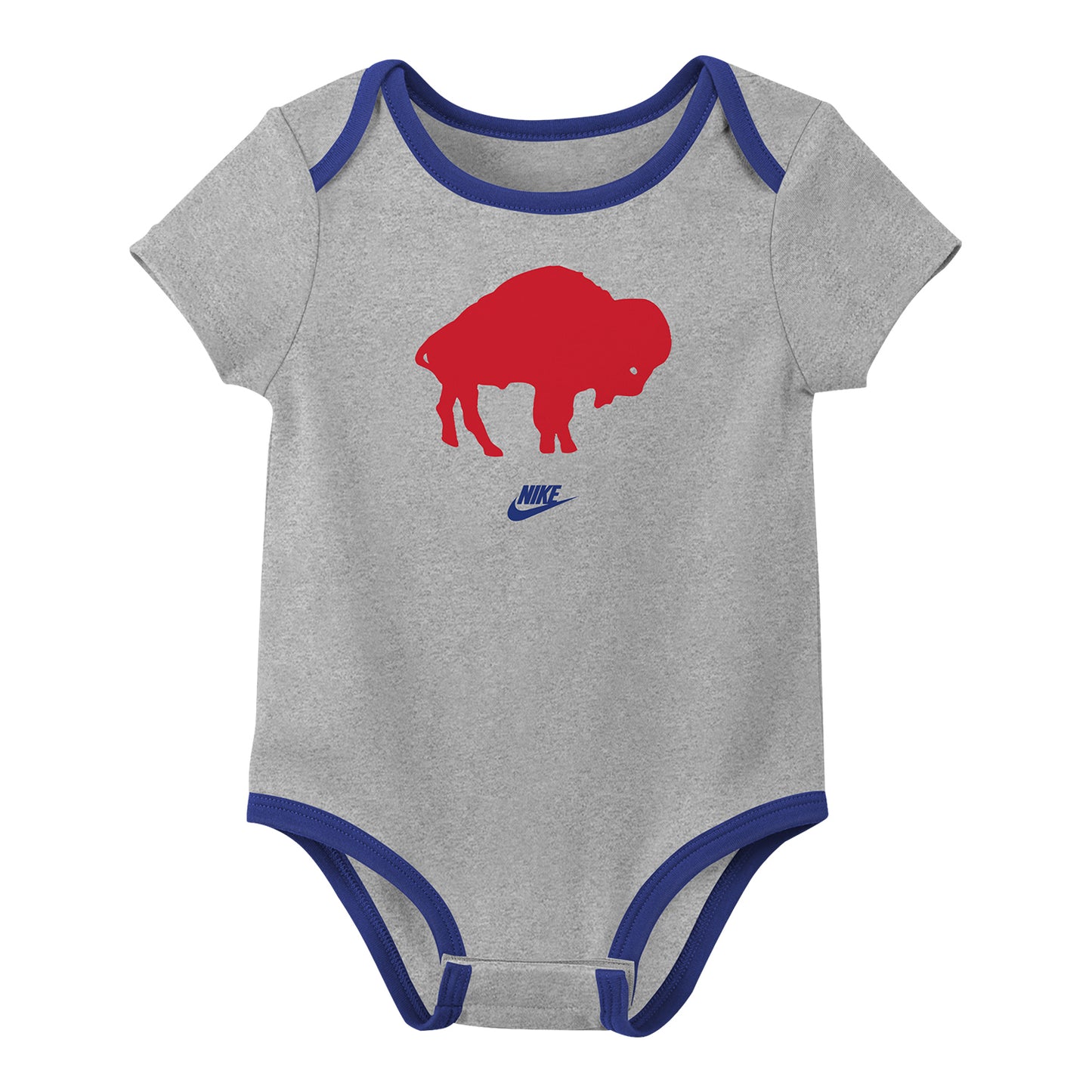 Buffalo Bills Rewind 2 Pack Creeper Set In Grey - Front View