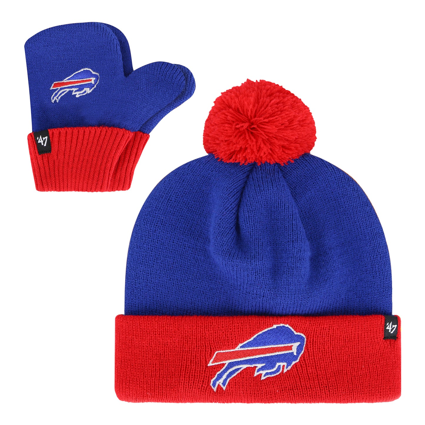 Youth Bam Bam Knit Set in Blue - Front View