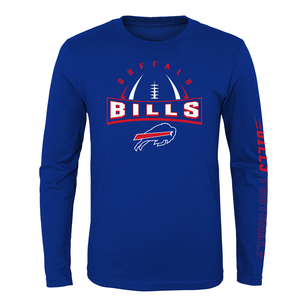 Lids Buffalo Bills New Era Throwback Raglan Long Sleeve T-Shirt - Red