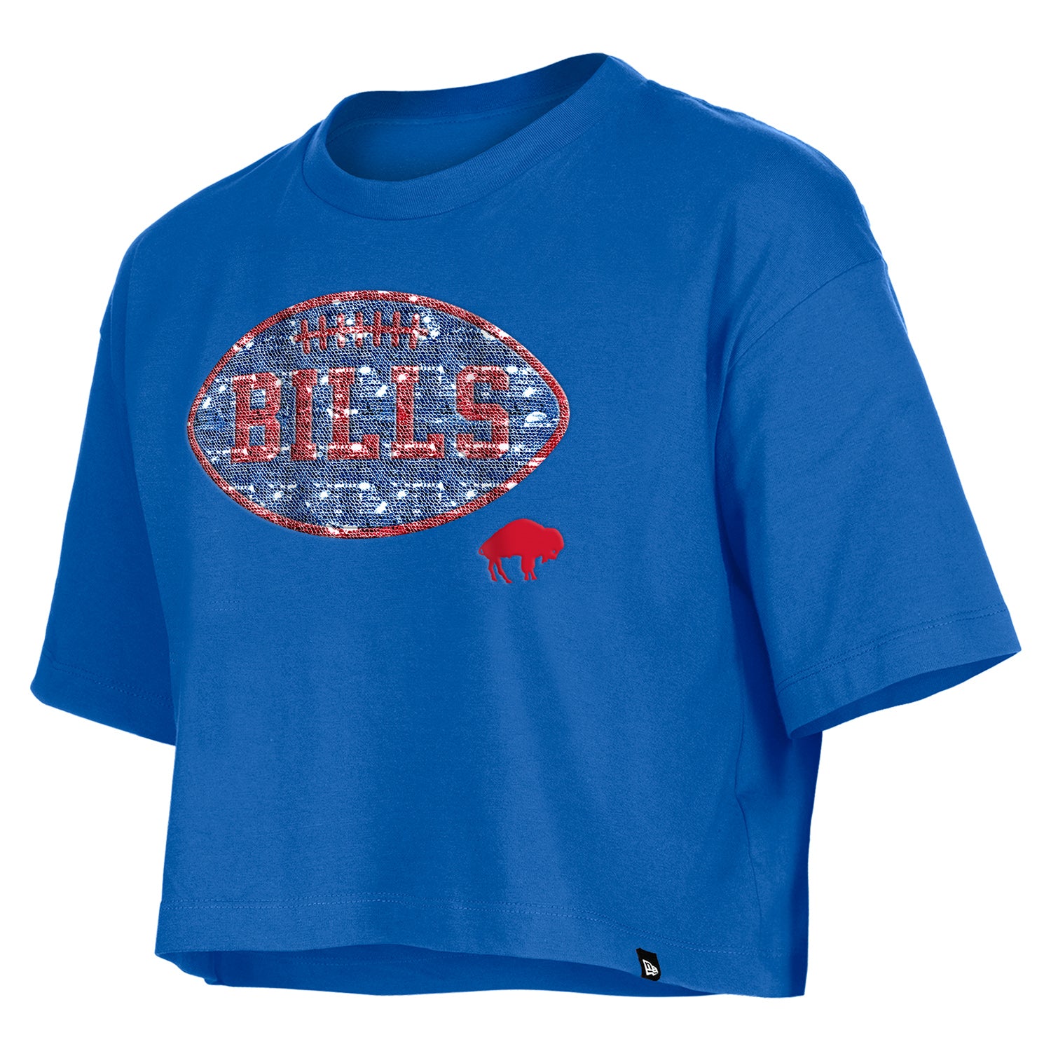 Youth Buffalo Bills Girls Sequin Football Flip T-Shirt – The Bills