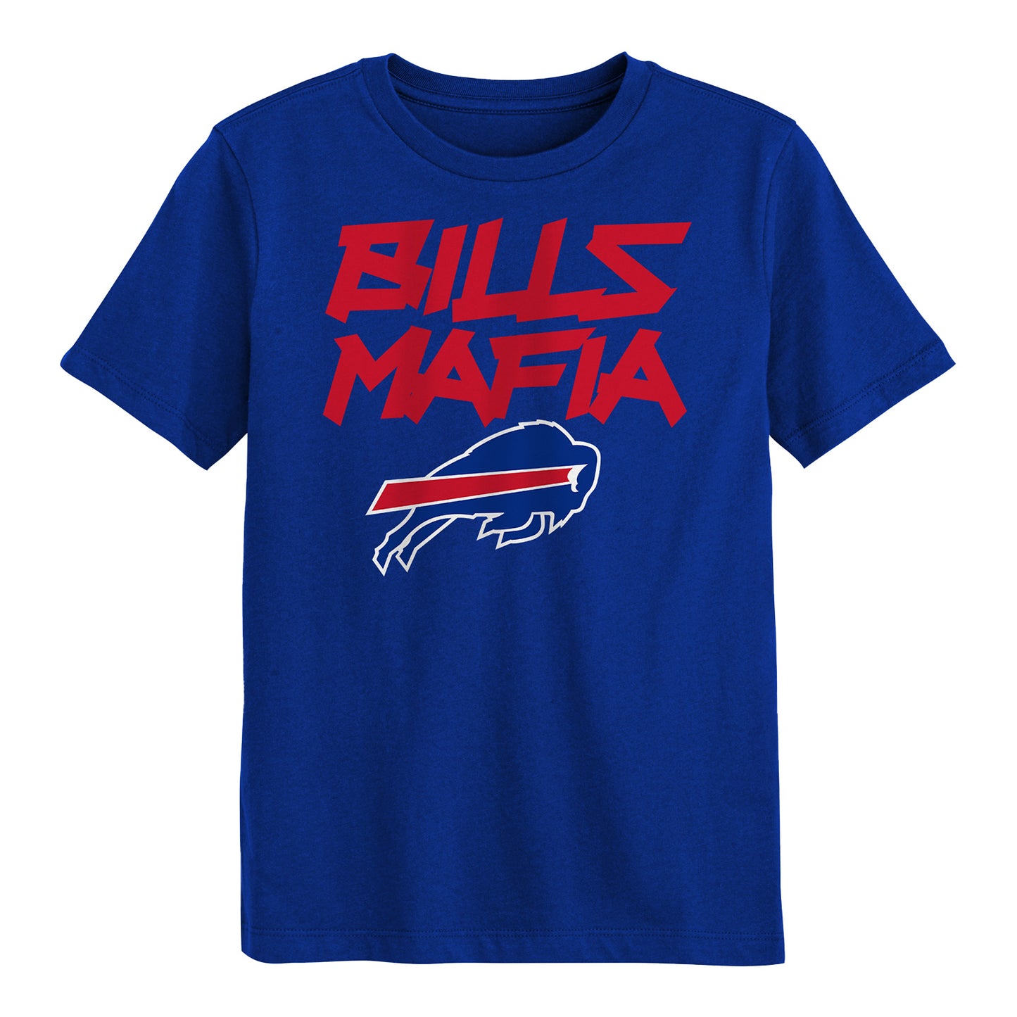 Youth Buffalo Bills Mafia T-Shirt In Blue - Front View