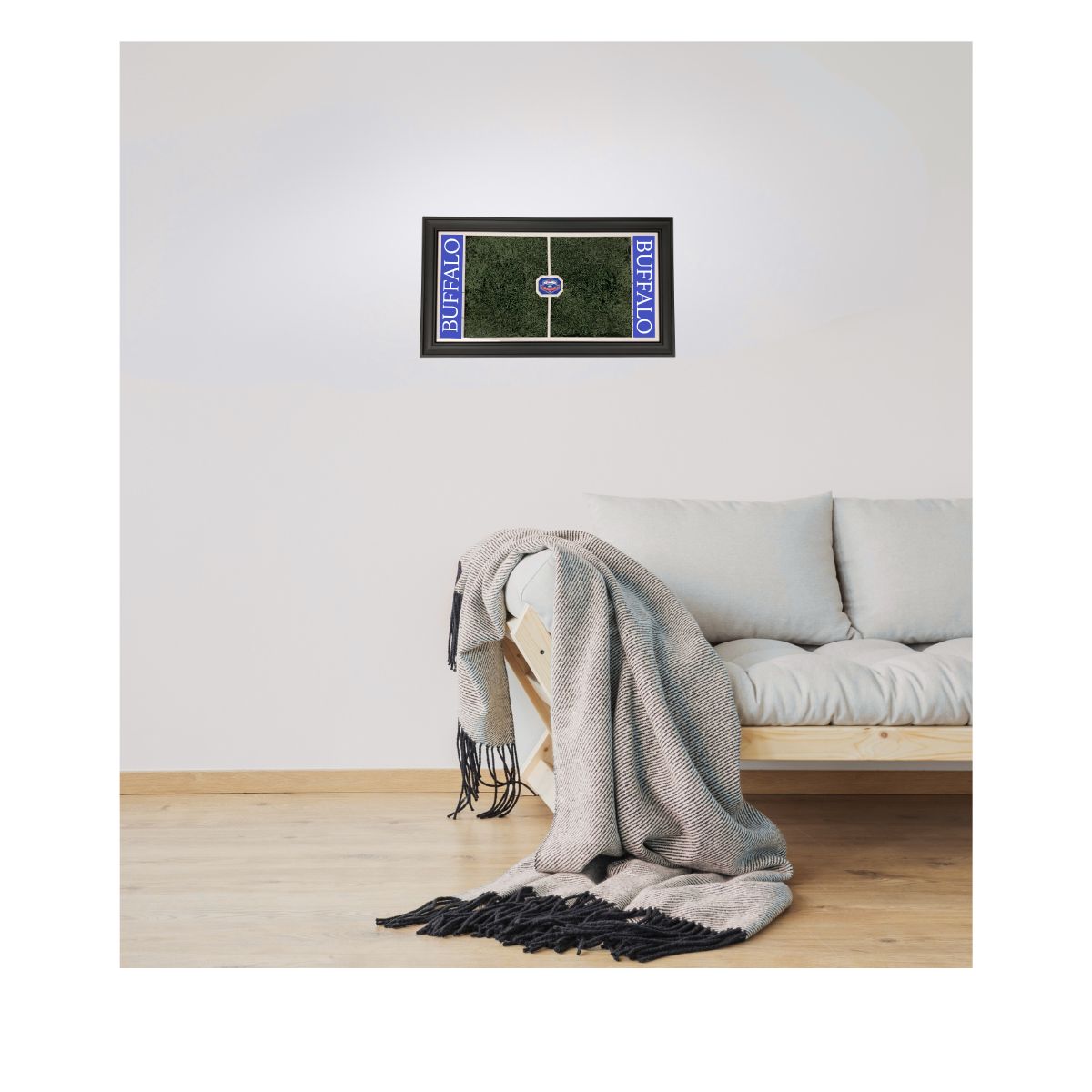 Buffalo Bills Highmark Stadium Season Ticket Member 20x34 Field Framed Turf Collage (Pre-Order)