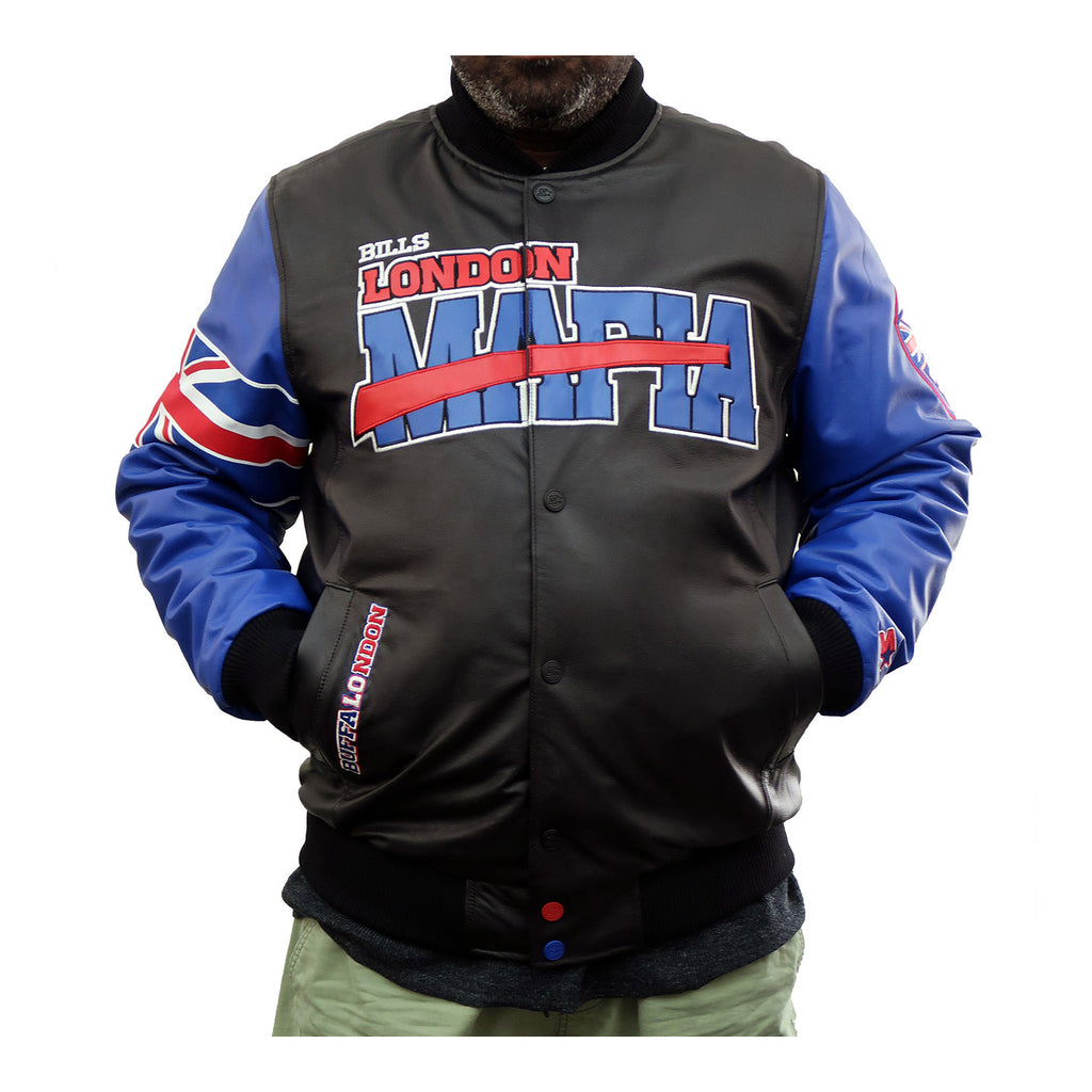 GIII Starter Bills Exclusive London Mafia Leather Jacket | The Bills