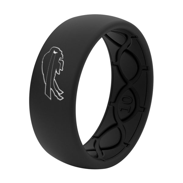 Bills Silicone Ring in Black - Vertical Front View