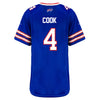 Ladies Nike Game Home James Cook Jersey in Blue - Back View