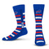 For Bare Feet Bills Crosswalk Socks in Blue - Front View
