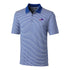 Cutter & Buck Tonal Stripe Polo in Blue and White - Front View
