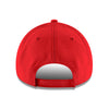 New Era Bills 9FORTY Retro Helmet Adjustable Hat in Red - Back View