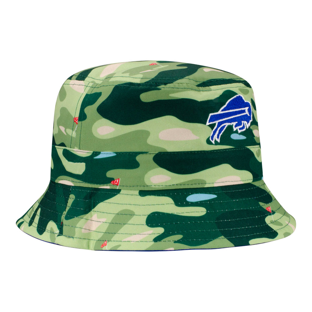 Men's New Era Gray Buffalo Bills Distinct Bucket Hat