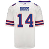 Nike Game Away Stefon Diggs Jersey in White - Back View