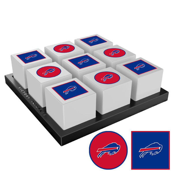 Victory Tailgate Bills Tic Tac Toe in Black and White - Front Right View