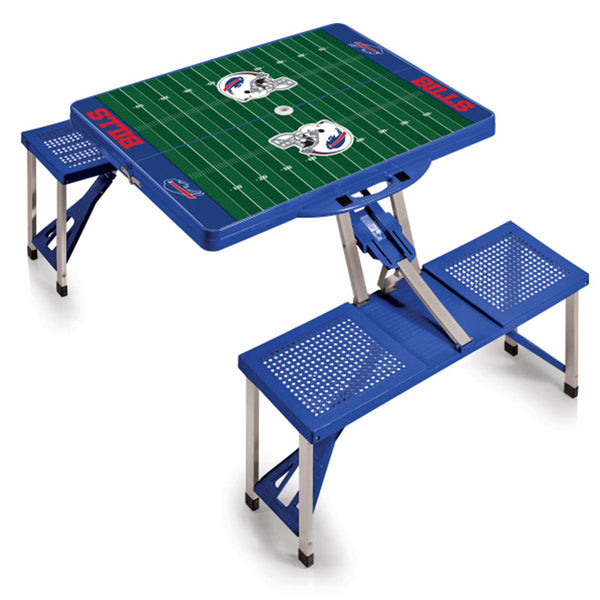 Picnic Time Bills Portable Folding Table with Seats - Unfolded