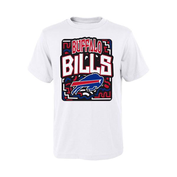 Bills Juvenile Outerstuff Tribe Vibe T-Shirt In White - Front View