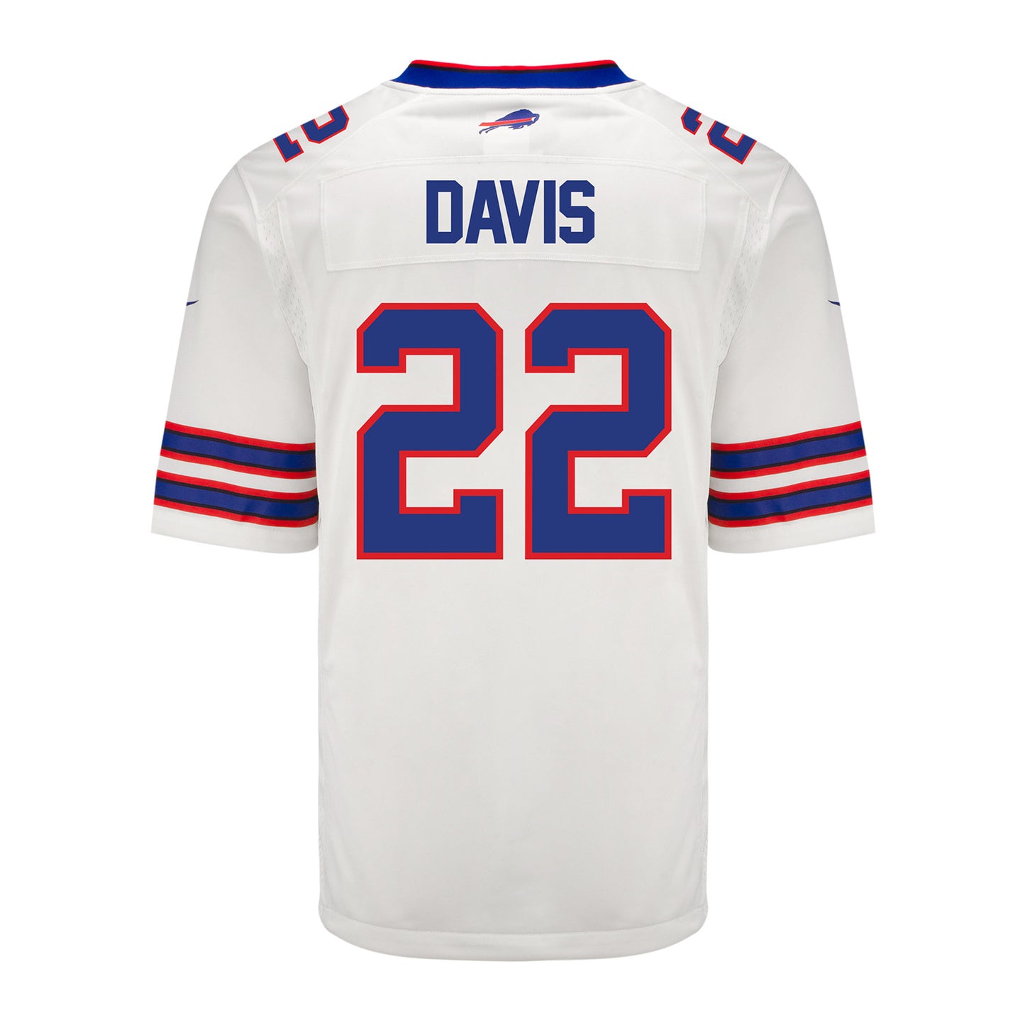 Nike Game Away Ray Davis Jersey In White - Back View