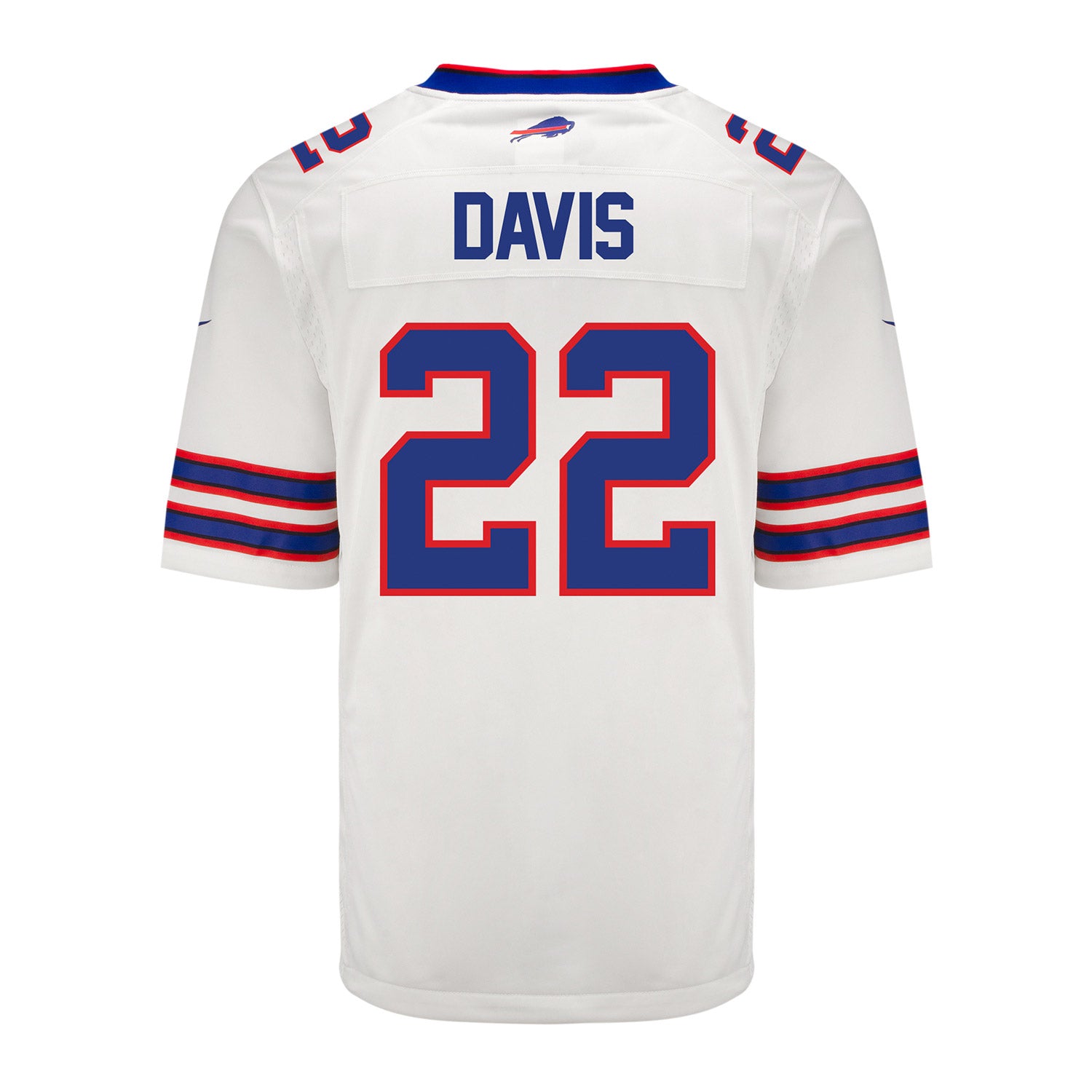 Nike Game Away Ray Davis Jersey In White - Back View