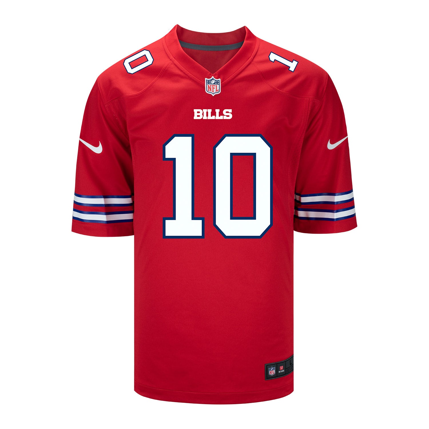 Nike Game Red Alternate Khalil Shakir Jersey In Red - Front View