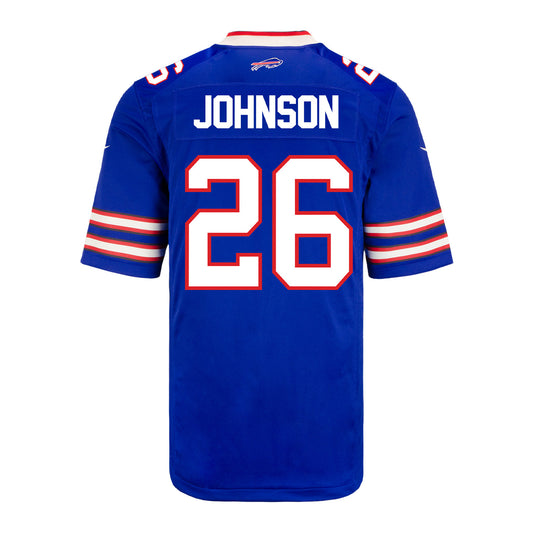 Nike Game Home Ty Johnson Jersey In Blue - Back View