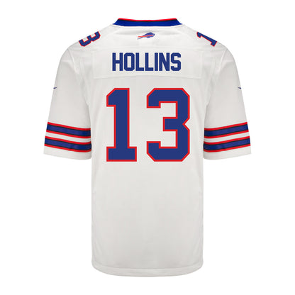 Nike Game Away Mack Hollins Jersey In White - Back View