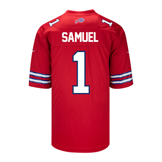 Nike Game Red Alternate Curtis Samuel Jersey - Back View