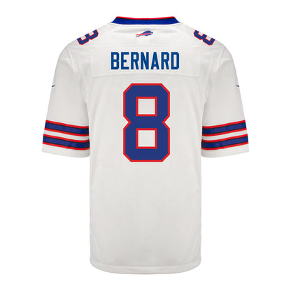 Nike Game Away Terrel Bernard Jersey  In White - Back View