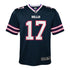 Youth Nike Inverted Josh Allen Jersey In Blue - Front View