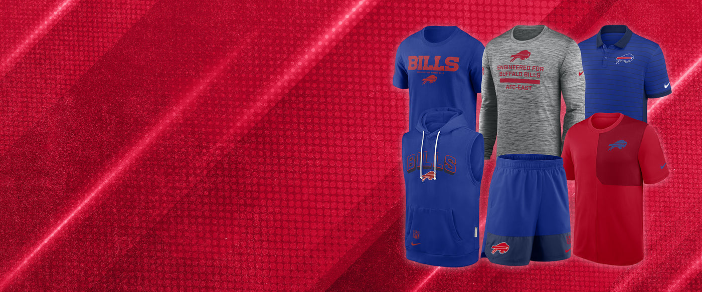 Collection of Blue, Red & Grey Products On A Textured Red Background