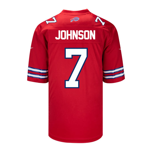 Nike Game Red Alternate Taron Johnson Jersey - Back View