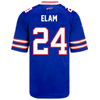 Youth Nike Game Home Kaiir Elam Jersey In Blue - Back View