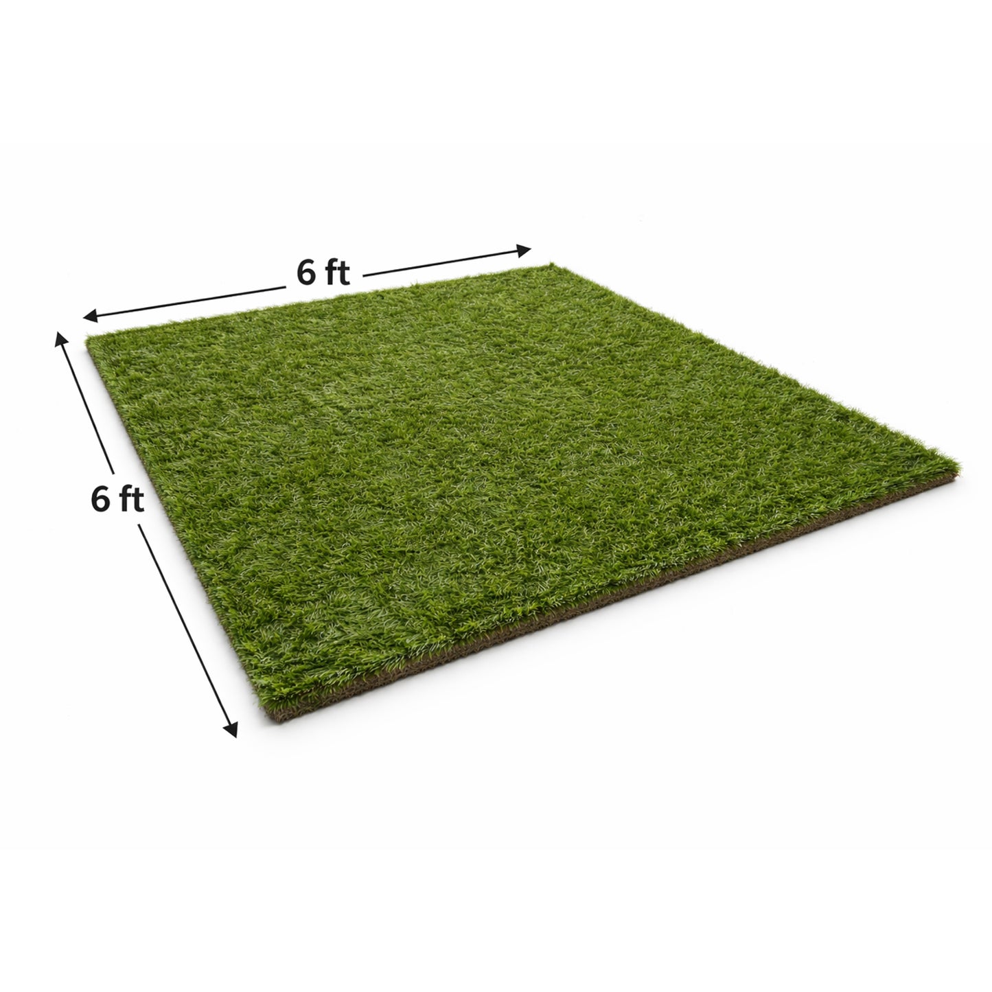 Buffalo Bills Highmark Stadium Authentic 6ft x 6ft Section of Turf In Green - Front View With Measurements