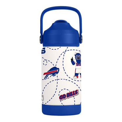 Billy Buffalo Kids Cup In White - Front View