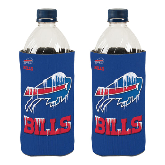 Bills Frozen Primary Logo Can Cooler In Blue - Front View