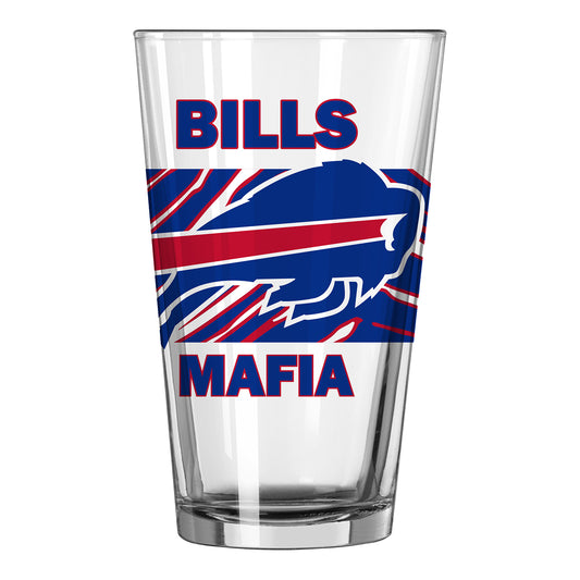 Bills Mafia 16oz Pint Glass - Front View