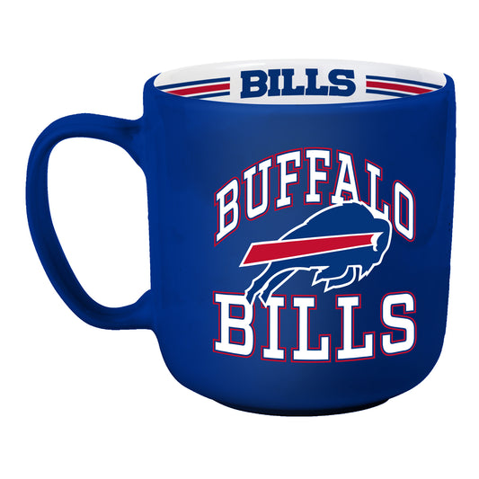 Bills 15 Oz. Stripe Mug In Blue - Right Side View