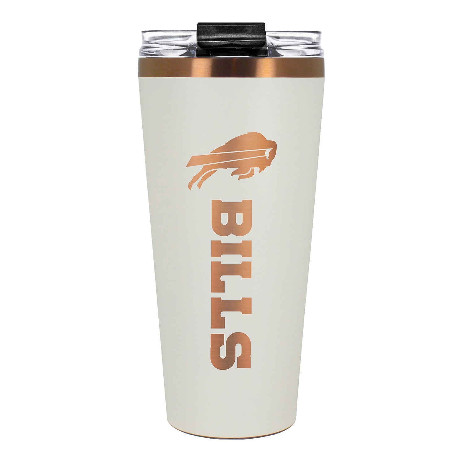 Buffalo Bills 32 oz Big Slim Tumbler In White - Front View