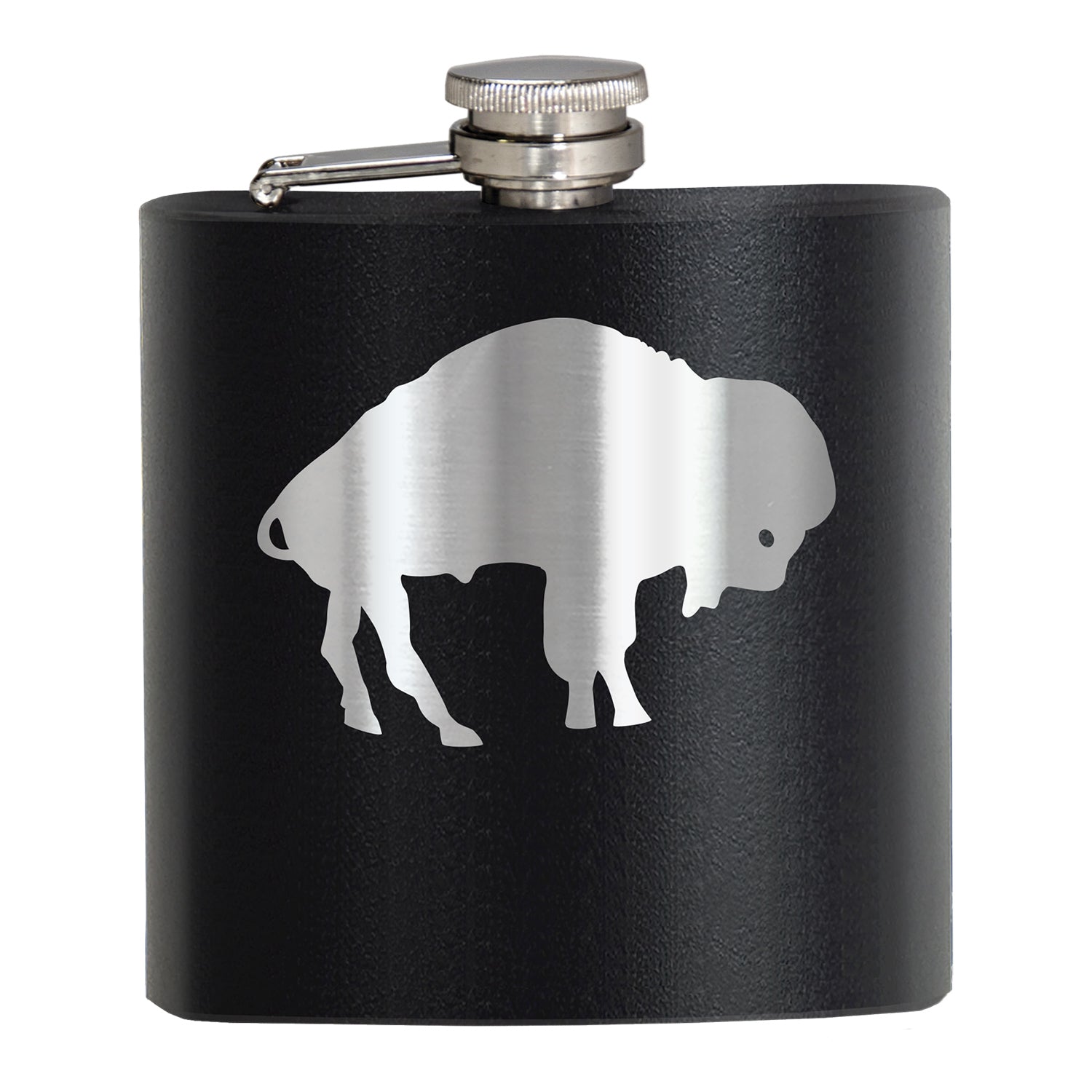 Buffalo Bills 6 oz Stealth Flask - Front View