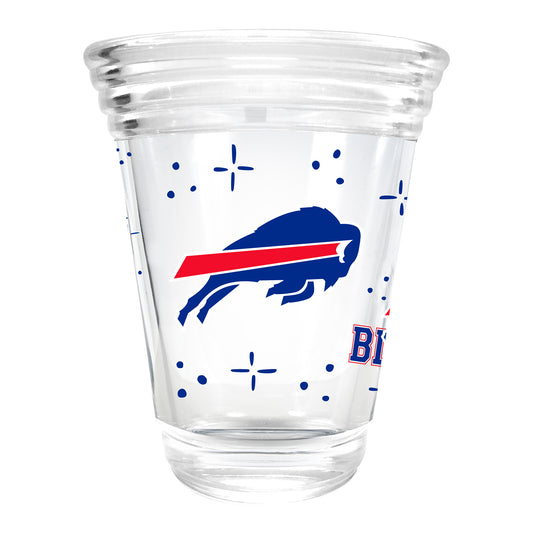 Buffalo Bills 2 oz Landmark shot Glass - Front View