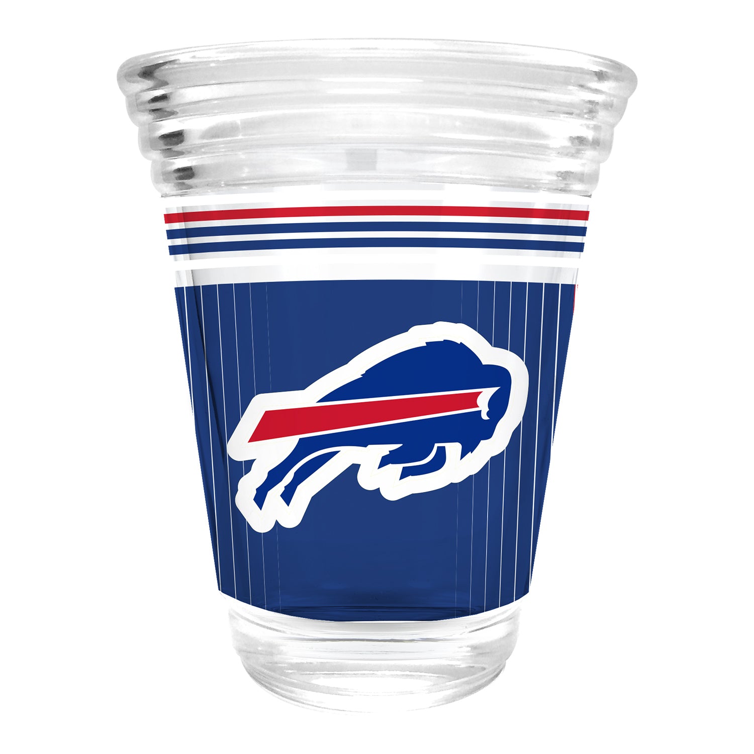 Buffalo Bills Great American 4 oz. Cheer Blue Shot Glass - View Two