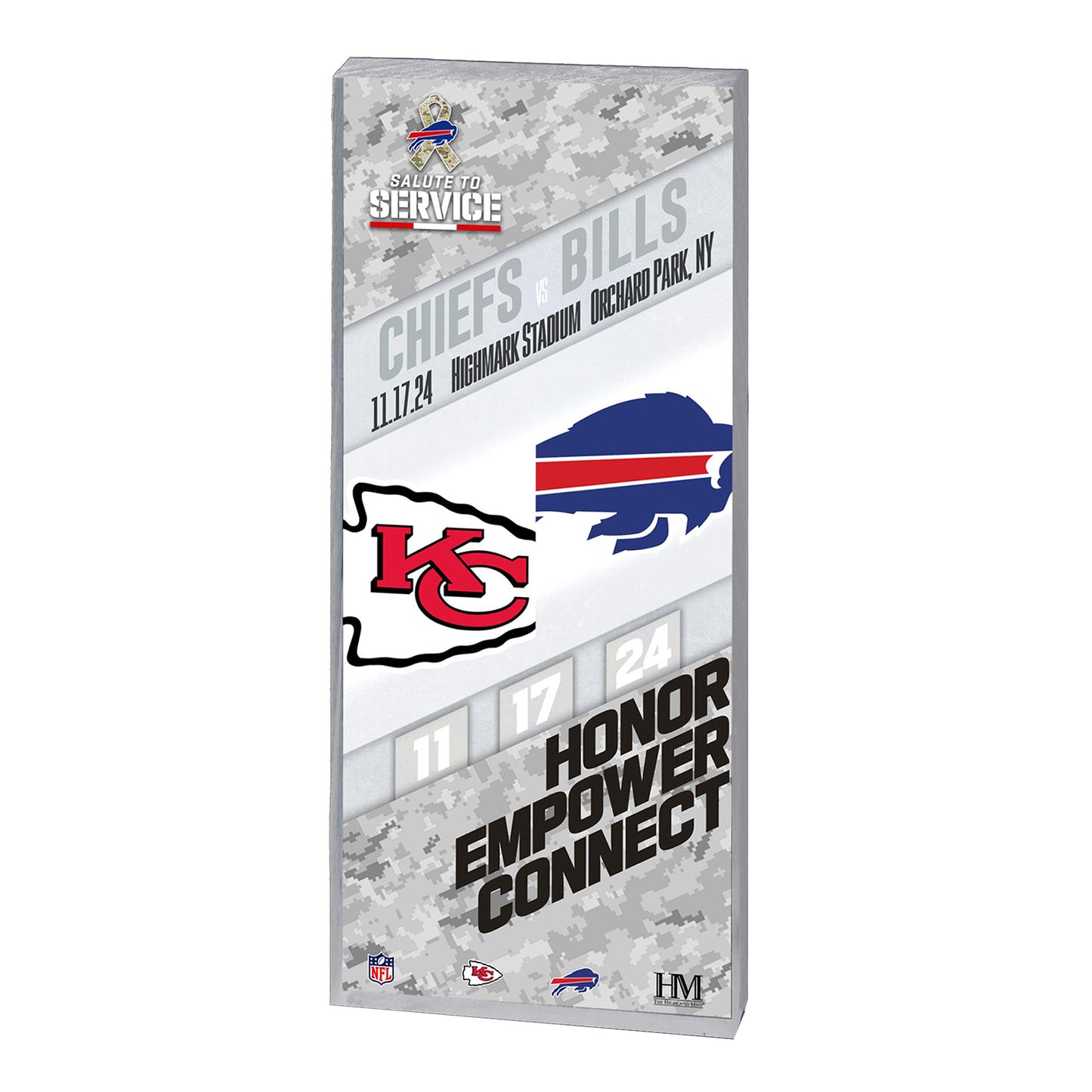 Buffalo Bills vs. Kansas City Chiefs 2024 Game Ticket In Grey - Front View