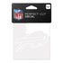 Bills 17" x 17" Perfect Cut Decal In White - Front View
