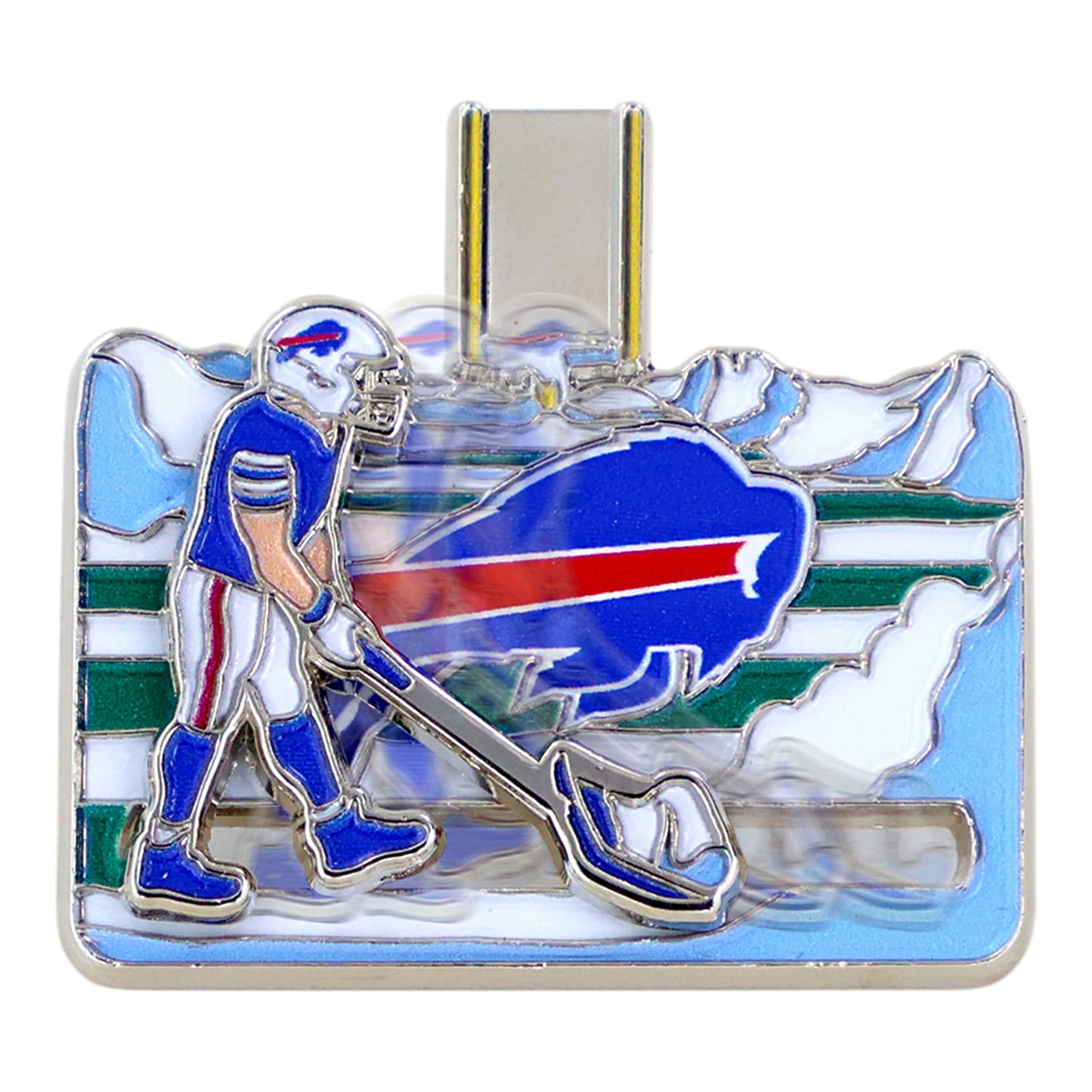 Buffalo Bills Snow Shovel Hatpin In Multi-Color - Front View