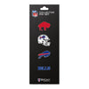 Buffalo Bills Logo Pin Set - 4 Pack - Front View