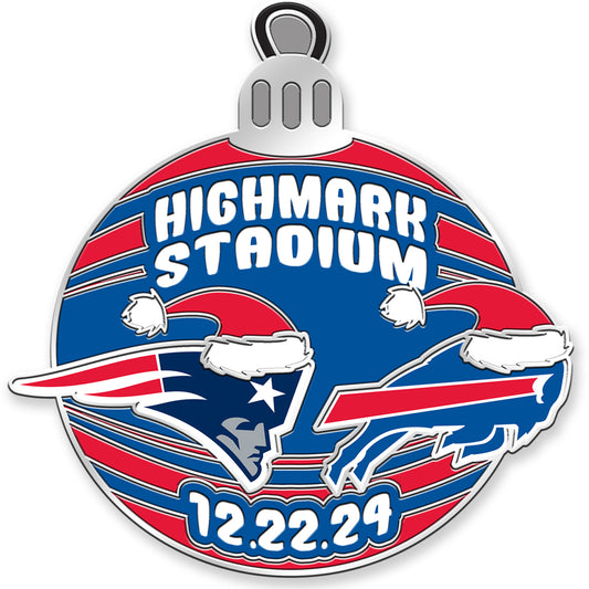 2024 Bills vs. Patriots Gameday Hatpin - Front View