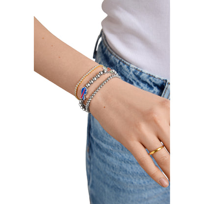 Buffalo Bills Local Icon Charm Bracelet In Silver - Model View